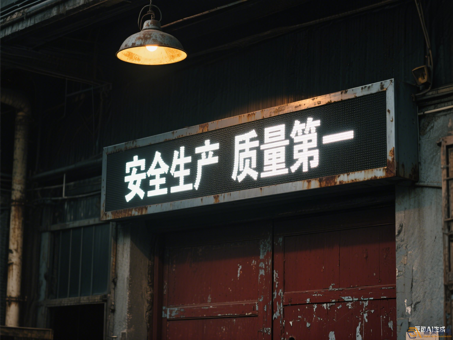 工廠門頭屏—滾動(dòng)字幕走字屏解決方案