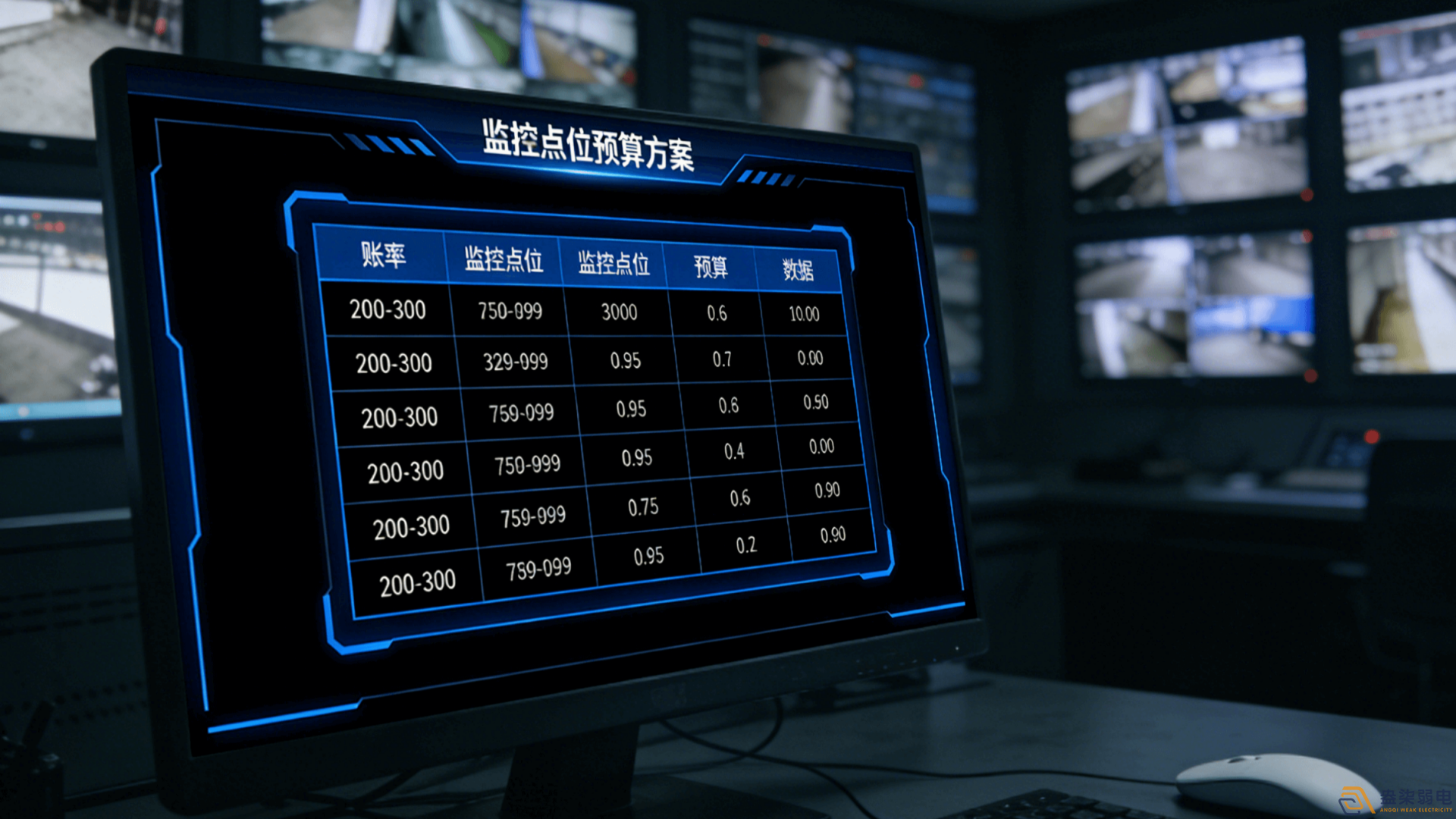 200-300個監(jiān)控點位預(yù)算參考